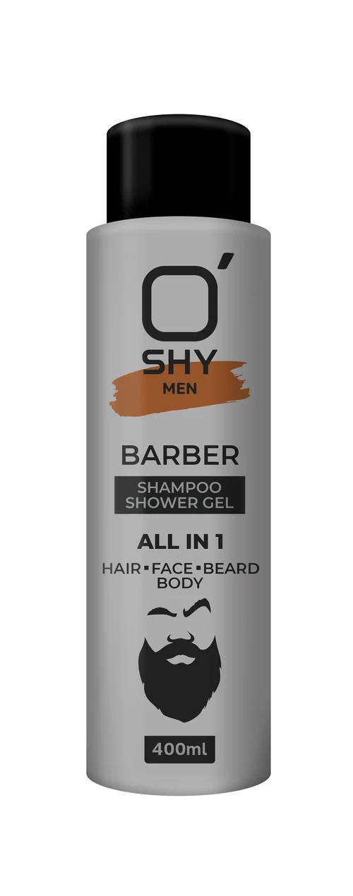 O'SHY MEN Шампунь - Гел для душа  2 в 1 BARBER  400мл