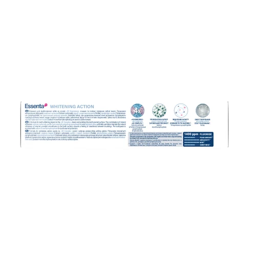 Зубная паста Essenta Pro Whitening Action 75мл