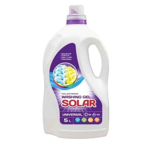 Гель для стирки Solar Universal, 5 л  (125 стирок)