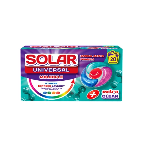 Капсулы для стирки Solar Universal MOLECULE, 20шт