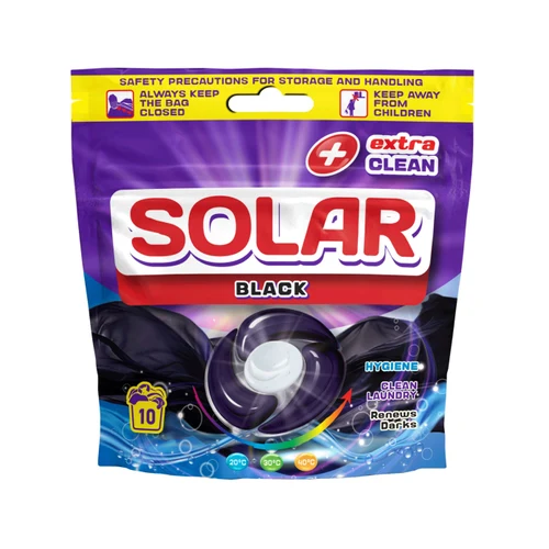 Капсулы для стирки SOLAR Black, 10шт