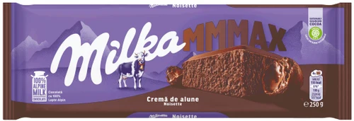 Ciocolată cu lapte alpin Milka Cremă de alune  250g