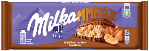 Ciocolată cu lapte alpin Milka Arahide și caramel  276g