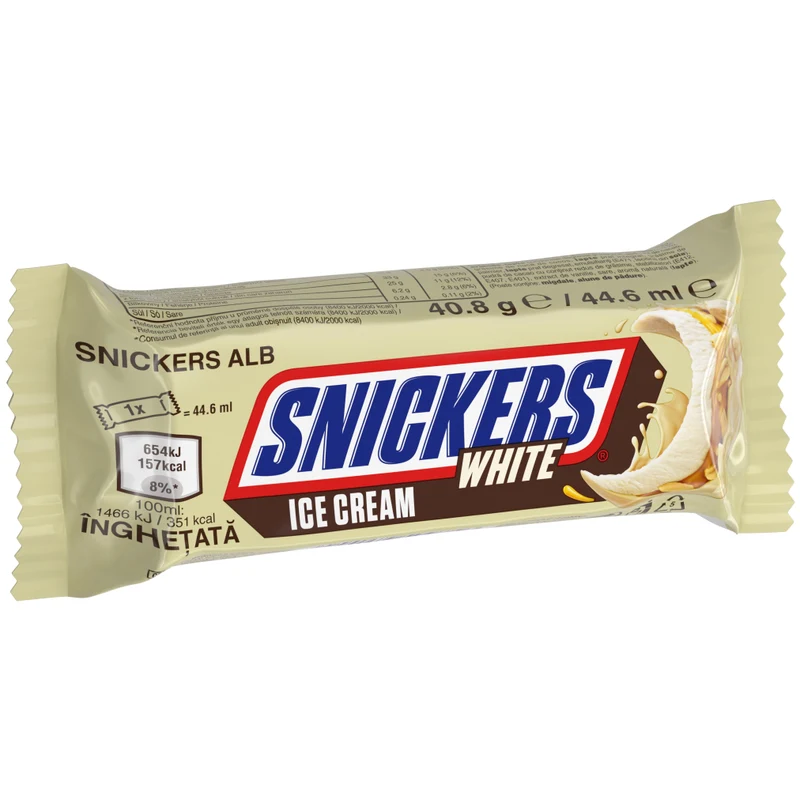 SNICKERS WHITE baton înghețată 40,8g 2