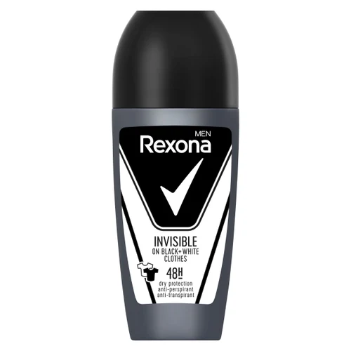 Antiperspirant Rexona Roll On  Men Invisible Black&White 50 ml