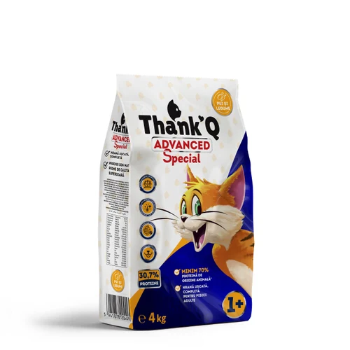 Сухой корм для кошек Thank’Q Advanced Special с курицей, 4 кг.