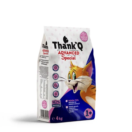 Сухой корм для кошек Thank’Q Advanced Special с рыбой, 4 кг.