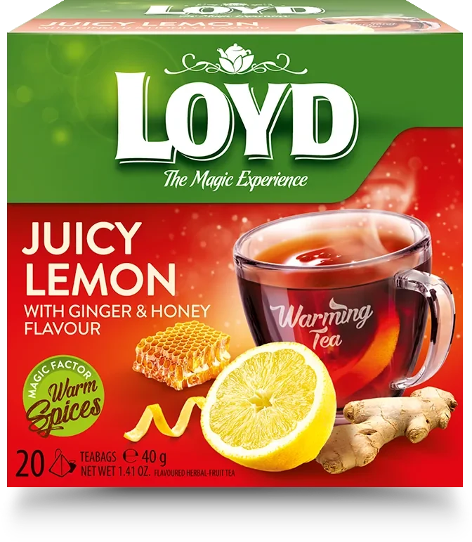 LOYD Warmig Tea Juicy Lemon with Ginger & Honey, 20 пак 2