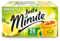 JUST A MINUTE Green Lemon, Ceai verde, 20 pac