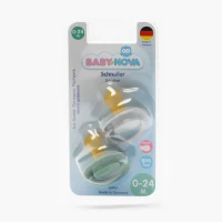 "Baby-Nova" Круглая соска с кольцом, от 0-24 мес., Латекс, без BPA, 2 шт. (23500) 2