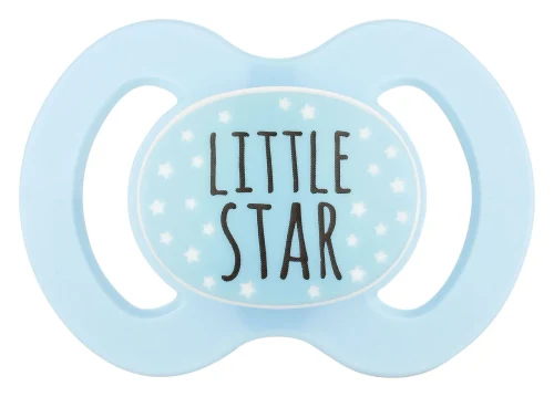 ”Baby-Nova” Suzetă simetrică fără inel, 0 luni+, Silicon, fără BPA, 2 buc. (27231)