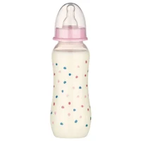 ”Baby-Nova” Biberon din silicon cu gât standart, 0-24 luni, 240ml., debit mediu, fără BPA, 1 buc./cutie de carton (48010) 3