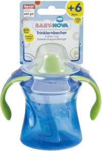 ”Baby-Nova”  Cană de băut, rezistentă la scurgeri, 220 ml., 6 luni+, fără BPA, 1 buc. (34119) 2