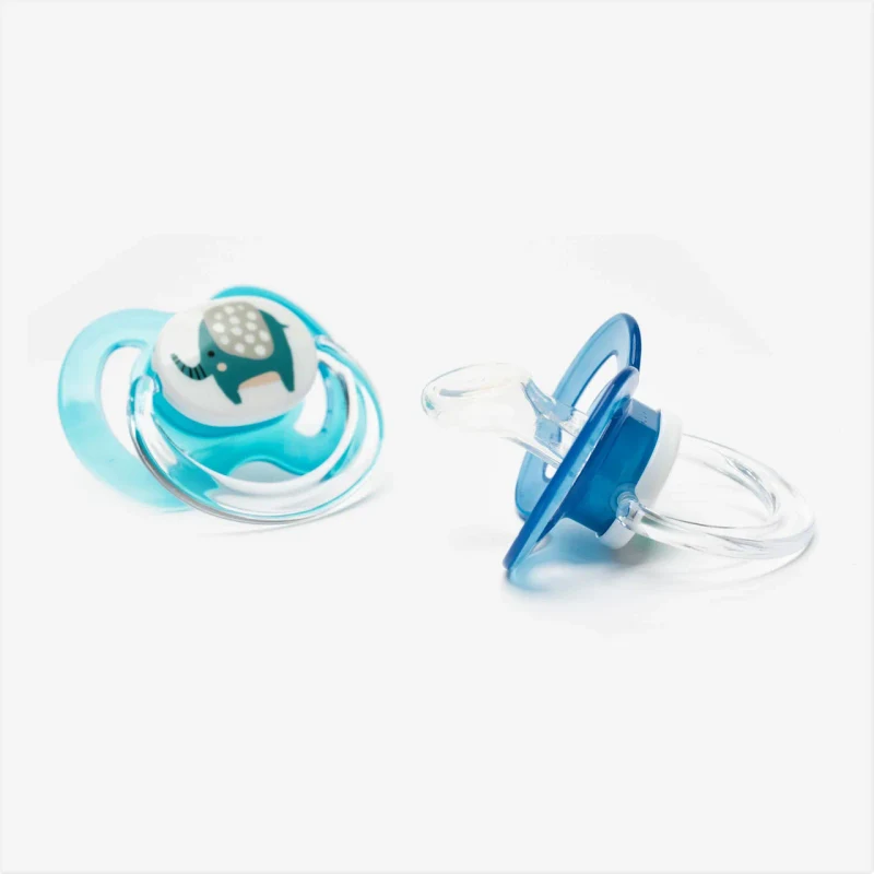 ”Baby-Nova” Suzetă ortodontică,cu inel, 0 luni+, Silicon, fără BPA, 2 buc. cu cutie pentru sterilizare (20004) 2