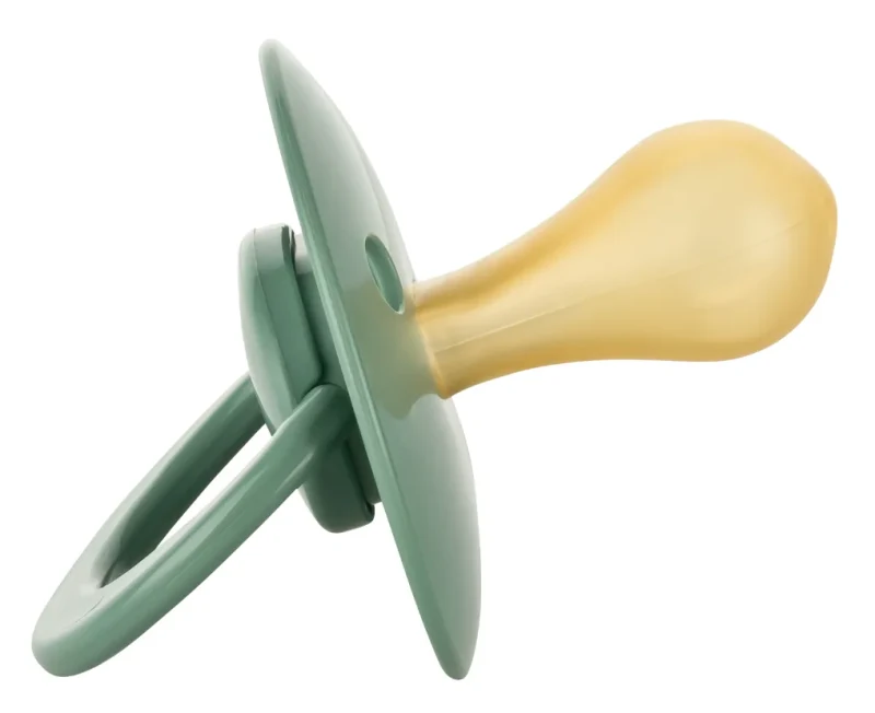 ”Baby-Nova” Suzetă rotundă cu inel, 0 luni+, Latex, fără BPA, 2 buc. cu cutie pentru sterilizare (20008) 3