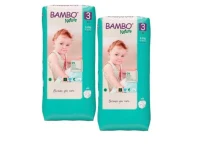 Set Scutece Bambo Nature 3  (4-8 kg), 104 buc (2x52buc)