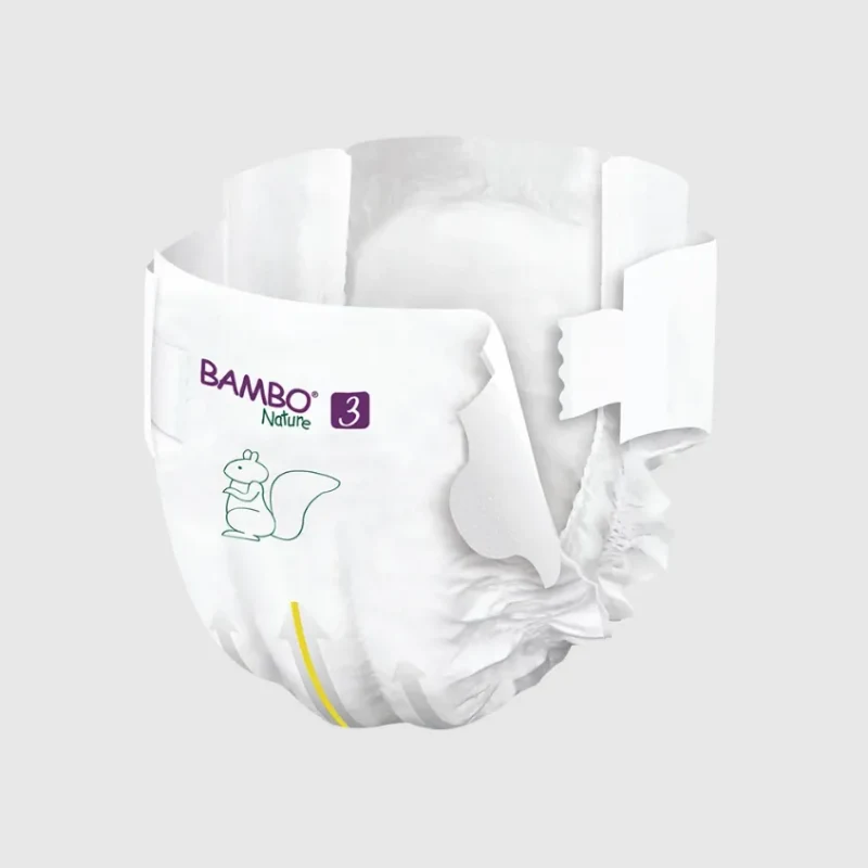 Set Scutece Bambo Nature 3  (4-8 kg), 104 buc (2x52buc) 2