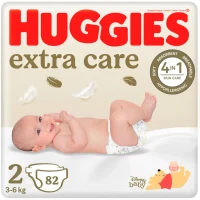 Scutece Huggies Extra Care  2  (3-6 kg), 82 buc. 3