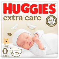 Scutece Huggies Extra Care 0 (<3,5 kg), 25 buc.  3