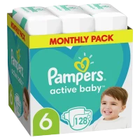 Scutece Pampers Active Baby Box 6 (13-18 kg), 128 buc.