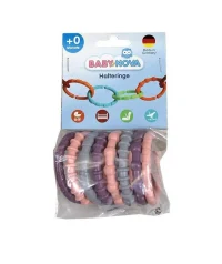 "Baby-Nova" Кольца Многофункциональные (приставка для предметов, для игры, погремушки, подходит как колечко для прорезывания зубов), 0 л