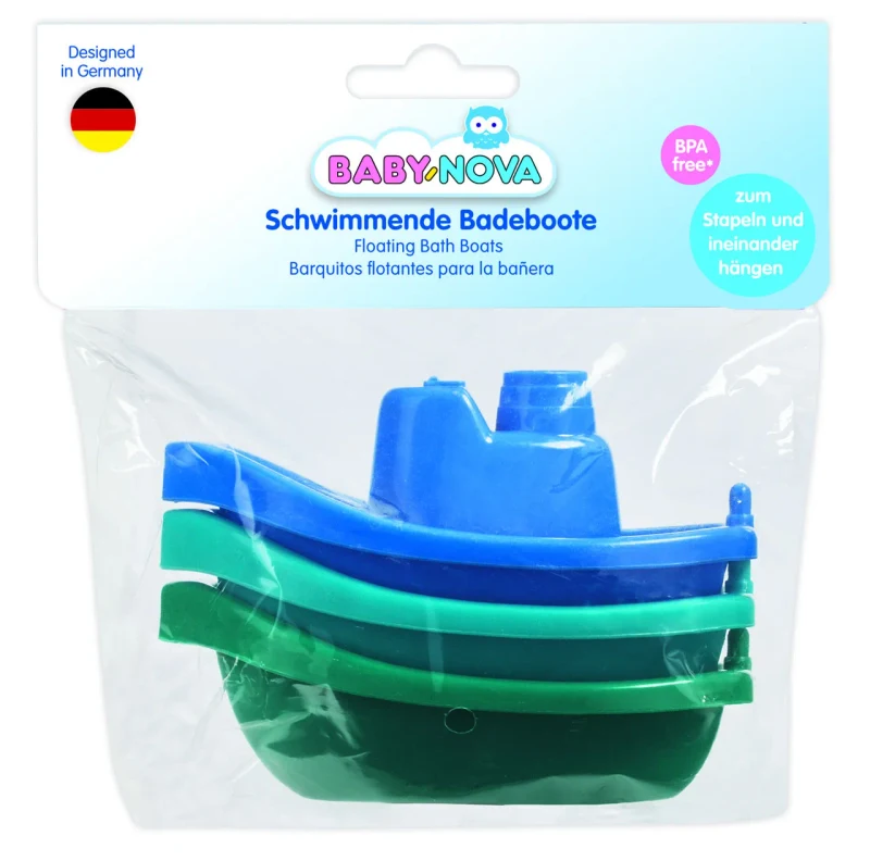 "Baby-Nova" Плавающие ванночки, без BPA,  набор из 3 шт. (31138) 2