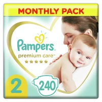 Подгузники Pampers Premium Care Box 2, Mini (4-8 кг), 240 шт. 