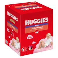 Scutece-chiloţel Huggies Little Movers Pants BOX  6  (15-25 kg)  GIRL (p/u fete), 60 (30x2) buc.