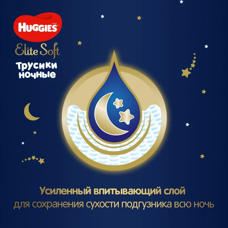 Scutece-chiloţel Huggies Elite Soft Overnight 4 (9-14 kg), 19 buc.   2