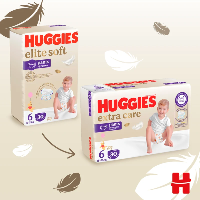 Scutece-chiloţel Huggies Extra Care 6 (15-25 kg), 30 buc 2