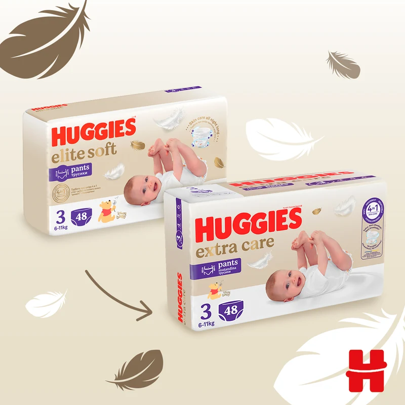 Трусики Huggies Extra Care Mega 3 (6-11 кг), 48 шт 2