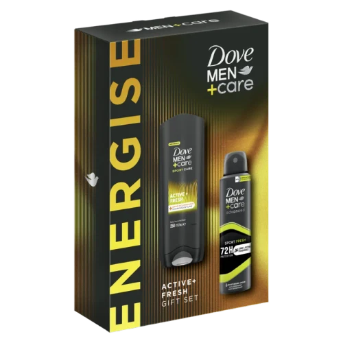 Cadou DOVE MEN +CARE ACTIVE+ FRESH (Gel de Dus 250ml + Deo 150ml)  2024