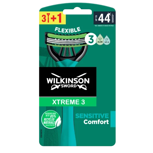 Бритвы для мужчин Xtreme3 Sensitive, 3+1 шт, 3 лезвия