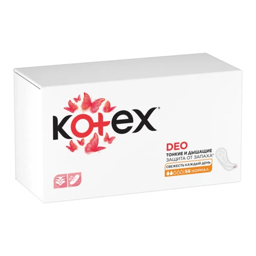 Ежедневные прокладки Kotex Deo Нормал, 56 шт.