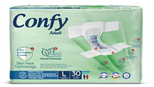 Confy Adult LARGE JUMBO, Подгузники для взрослых, 30 шт.