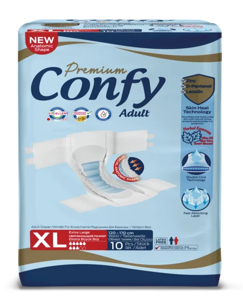 Confy Premium Adult EXTRALARGE STD, Подгузники для взрослых, 10 шт.