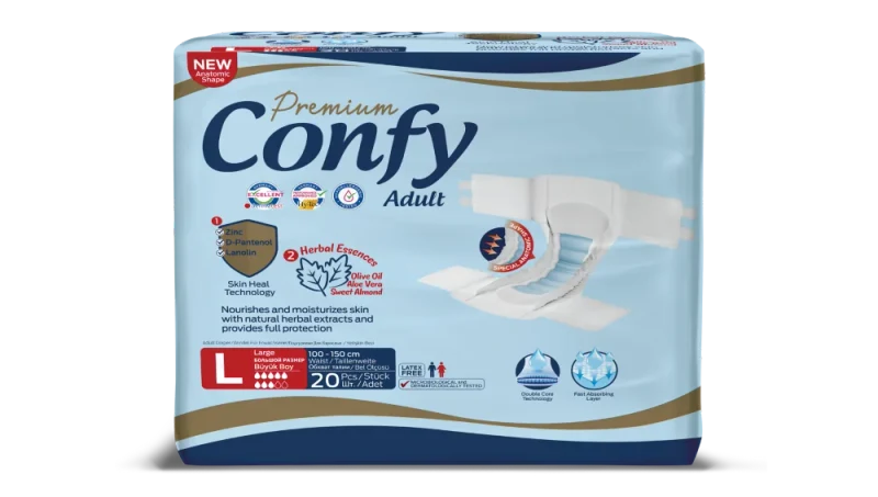 Confy Premium Adult LARGE ECO2, Scutece pentru adulți, 20 buc. 3