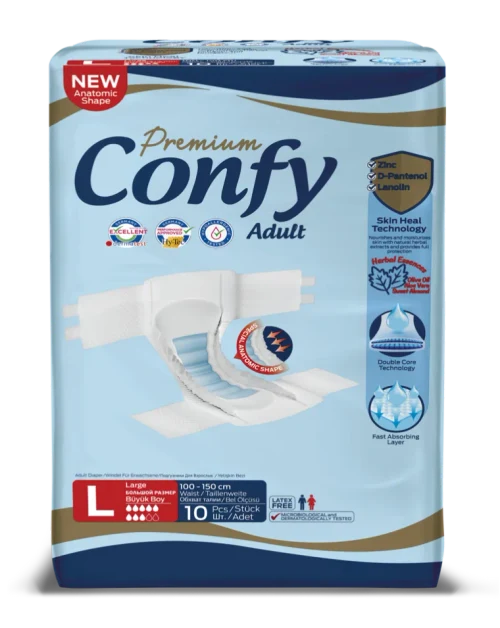 Confy Premium Adult LARGE STD, Подгузники для взрослых, 10 шт.