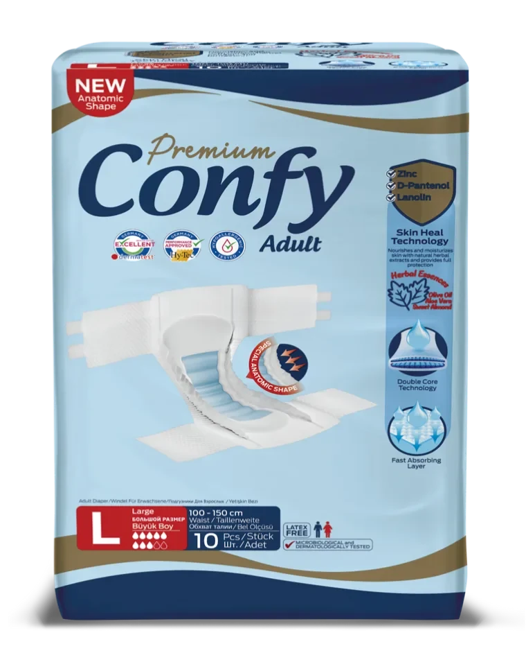 Confy Premium Adult LARGE STD, Scutece pentru adulți, 10 buc. 3