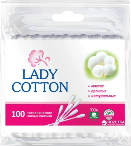 Палочки ватные Lady Cotton, 100 шт.
