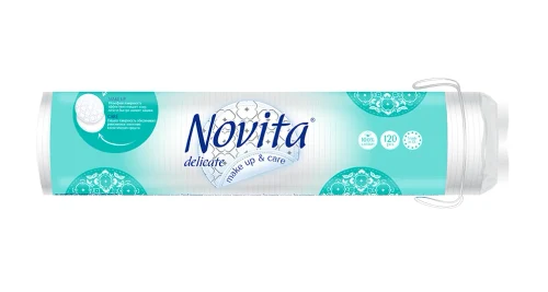 Косметические ватные диски Novita Delicate, 120 шт.