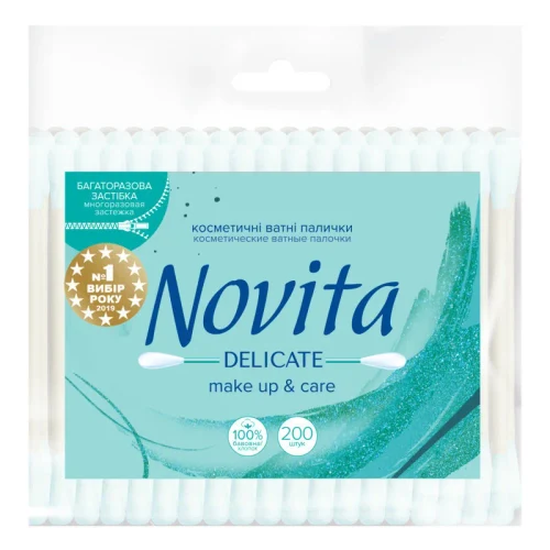 Novita Delicate  ватные палочки, 200 шт.