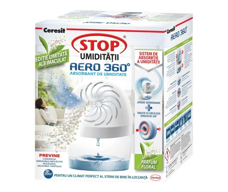 Aparat absorbant umiditate Ceresit Aero 360, alb 3