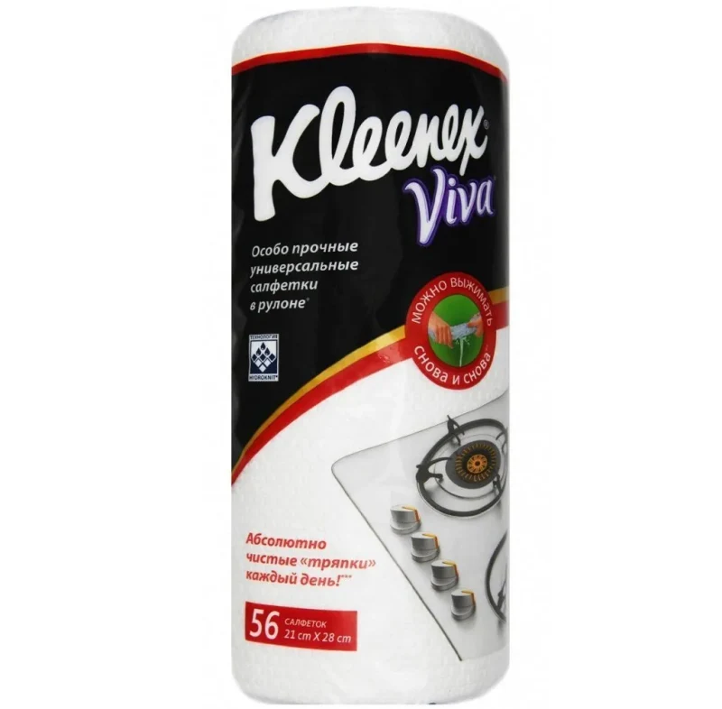 Cалфетки универсальные Kleenex Viva, 56 штук 3