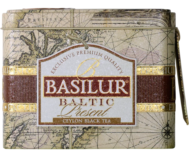 Ceai negru  Basilur Lose Leaf Tea  PRESENT BALTIC, cutie metalică  100g 2