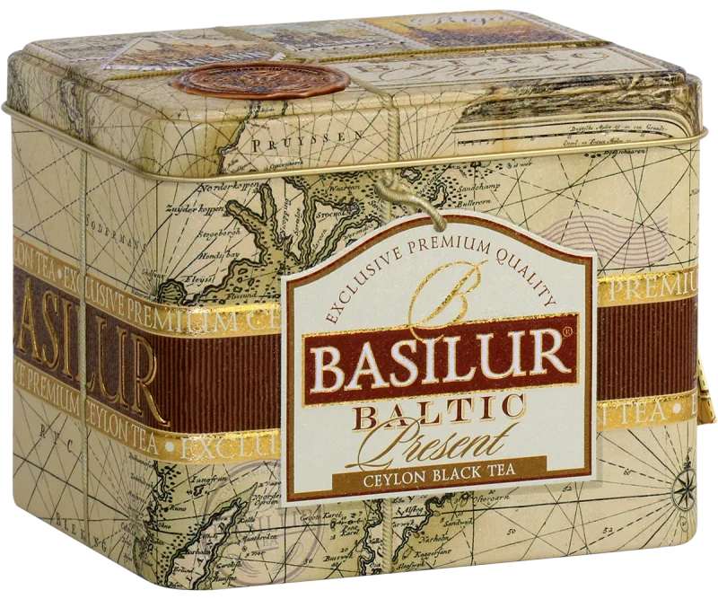 Ceai negru  Basilur Lose Leaf Tea  PRESENT BALTIC, cutie metalică  100g 3
