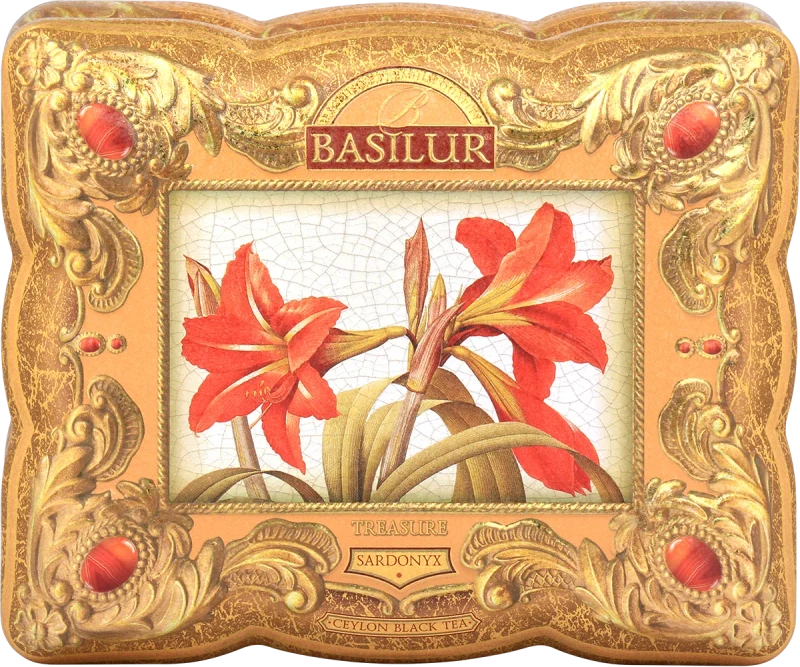 Ceai negru  Basilur Lose Leaf Tea  TREASURE SARDONIKS, cutie metalică  100g 2