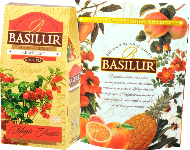 Ceai negru  Basilur Magic Fruits,  Cranberry, 100 g 2