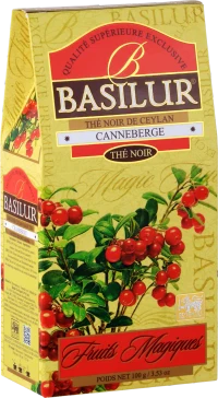Ceai negru  Basilur Magic Fruits,  Cranberry, 100 g