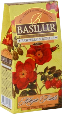 Ceai negru  Basilur Magic Fruits,  Raspberry & Rosehip, 100 g